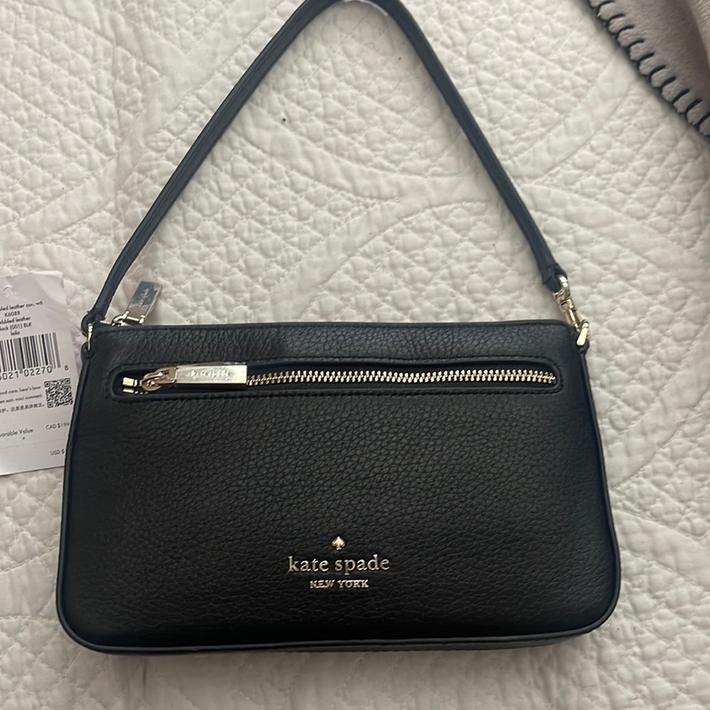 🦋🦋a authentic Kate Spade Leila pebble leather adjustable handbag